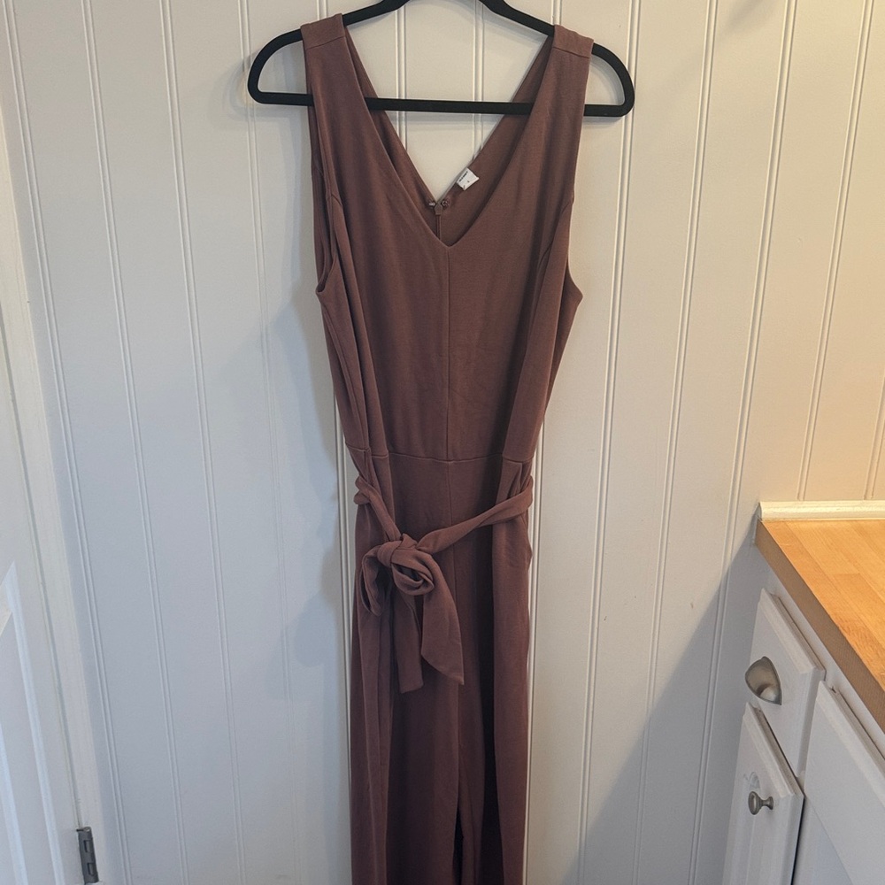 Old Navy Brown Maxi Dress with Belt